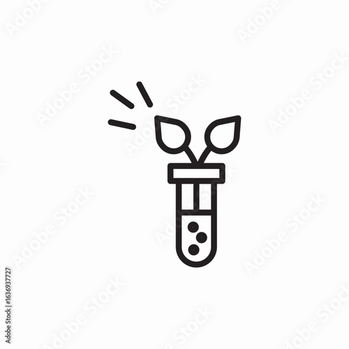 sprout flask icon sign vector