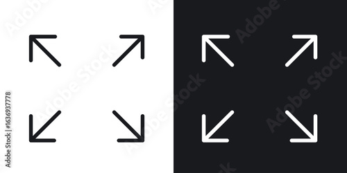 Fullscreen icon for apps, websites and graphic projects.