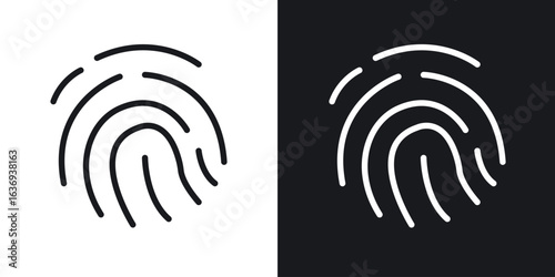 Fingerprint icon for apps, websites and graphic projects.