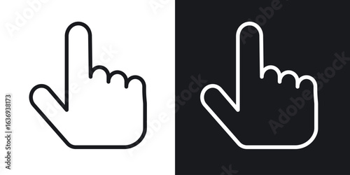 Finger icon for apps, websites and graphic projects.
