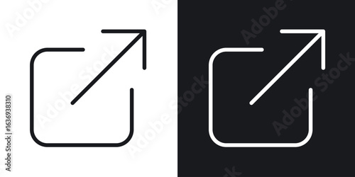 External link icon for apps, websites and graphic projects.