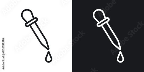 Dropper icon for apps, websites and graphic projects.