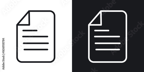 Document icon for apps, websites and graphic projects.