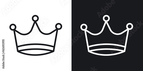 Crown icon for apps, websites and graphic projects.