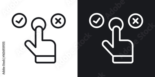 Choice icon for apps, websites and graphic projects.