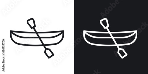 Canoe icon for apps, websites and graphic projects.