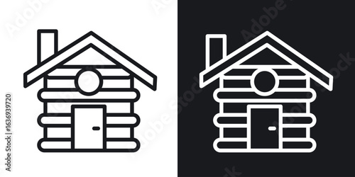 Cabin icon for apps, websites and graphic projects.