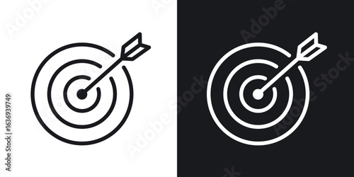 Bulls eye icon for apps, websites and graphic projects.