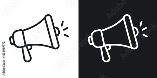 Bullhorn icon for apps, websites and graphic projects.