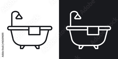 Bathroom icon for apps, websites and graphic projects.