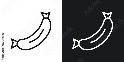 Sausage icon for apps, websites and graphic projects.