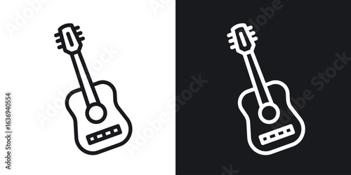 Guitar icon for apps, websites and graphic projects.