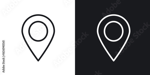 Navigation pin icon for apps, websites and graphic projects.