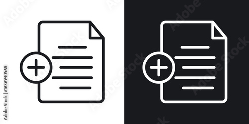 Add document icon for apps, websites and graphic projects.