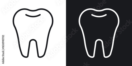Tooth icon for apps, websites and graphic projects.