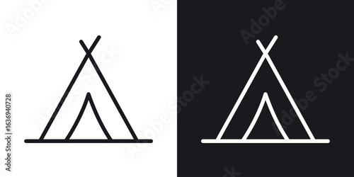 Tent icon for apps, websites and graphic projects.