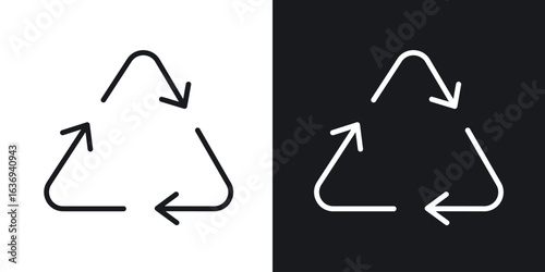 Recycle icon for apps, websites and graphic projects.