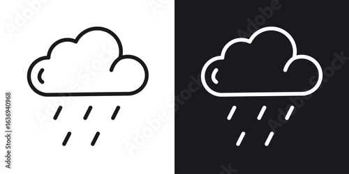 Rain icon for apps, websites and graphic projects.