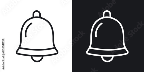 Notification bell icon for apps, websites and graphic projects.