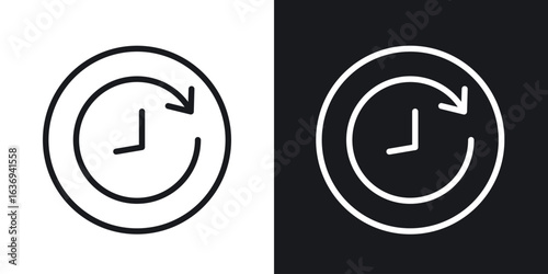 History icon for apps, websites and graphic projects.