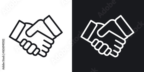 Handshake icon for apps, websites and graphic projects.