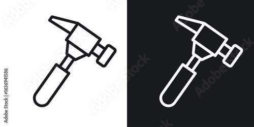 Hammer icon for apps, websites and graphic projects.