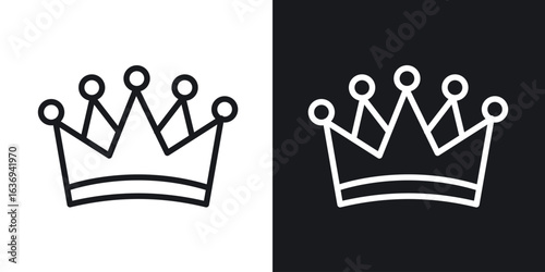 Crown icon for apps, websites and graphic projects.