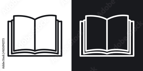 Book icon for apps, websites and graphic projects.