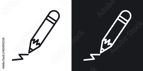Pencil icon for apps, websites and graphic projects.