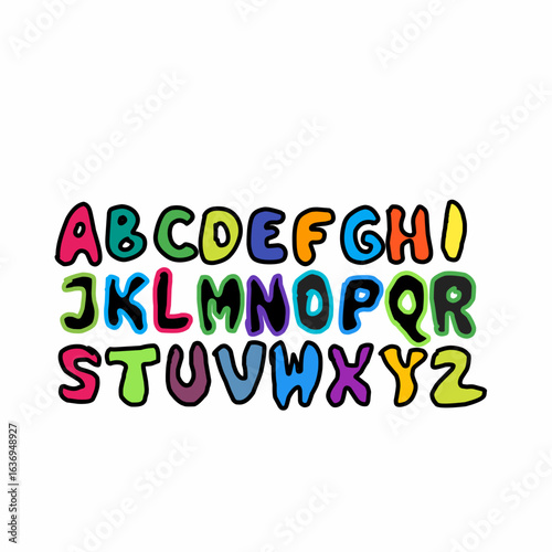 Alphabet text