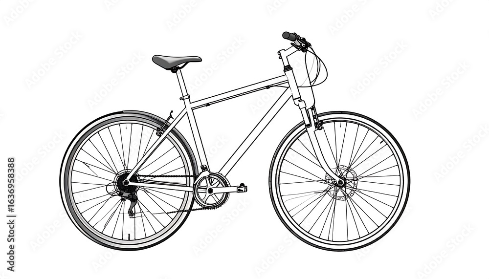 Fototapeta premium Bicycle illustration