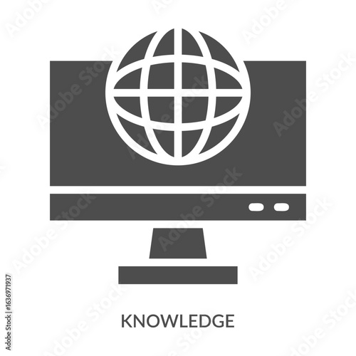 Knowledge Icon Line Style. Design Vector Illustration