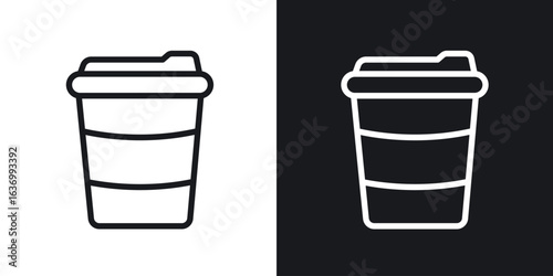 Togo Cup vector icon. Design graphic in outline style illustration.