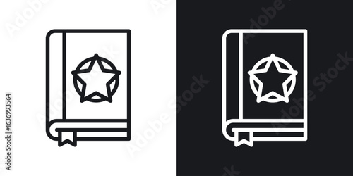 Tanakh book vector icon. Design graphic in outline style illustration.