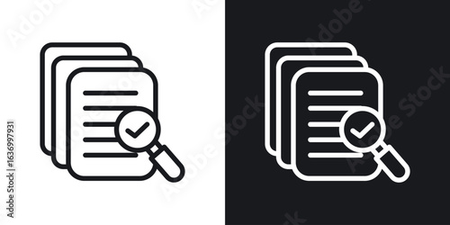 Compliance document vector icon. Design graphic in outline style illustration.