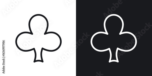 Club vector icon. Design graphic in outline style illustration.