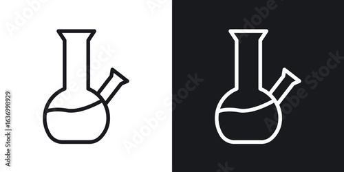 Bong vector icon. Design graphic in outline style illustration.