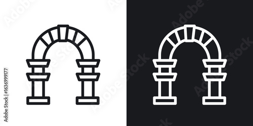 Canvas Print Archway vector icon