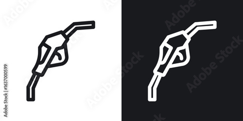 Fuel vector icon. Design graphic in outline style illustration.