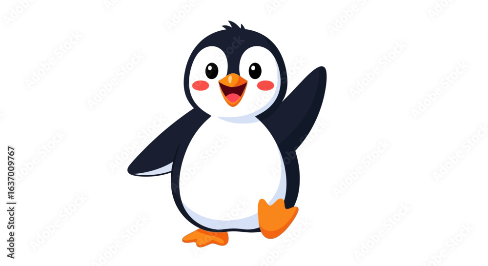 Naklejka premium A bright yellow school bus with large windows and flashing lights is ready to pick up students for their educational journey on a clear day with fluffy clouds in the background