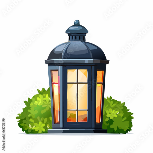 Wallpaper Mural Gartenlaterne aus Metall Torontodigital.ca