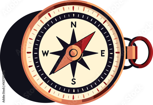 Vintage Compass for Navigation and Exploration