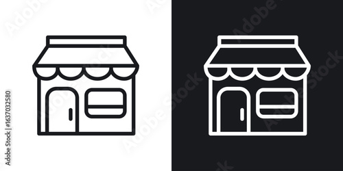 Store icon web design element. line icon