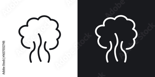 Smoke icon web design element. line icon