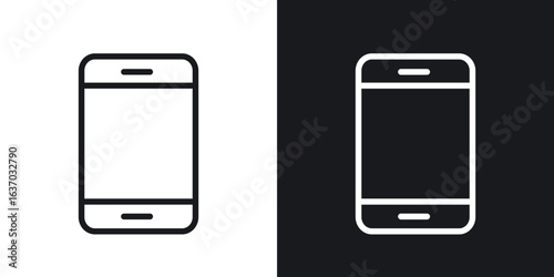 Smartphone icon web design element. line icon