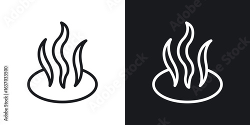 Onsen icon web design element. line icon