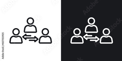 Mediator icon web design element. line icon