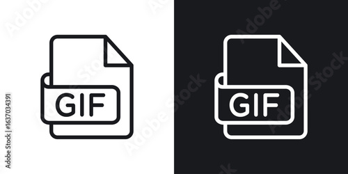 Gif icon web design element. line icon