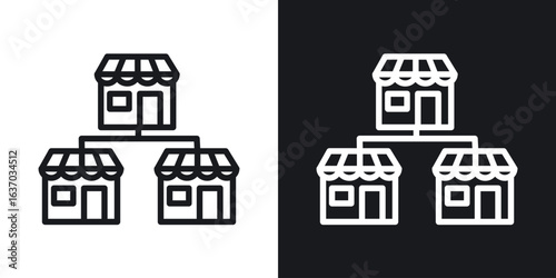 Franchise icon web design element. line icon