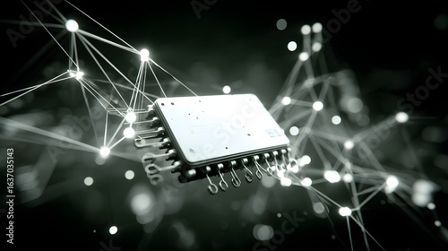 Wallpaper Mural Close-up view of a circuit component with intricate connections. Torontodigital.ca